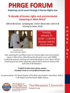 PHRGE Forum flyer